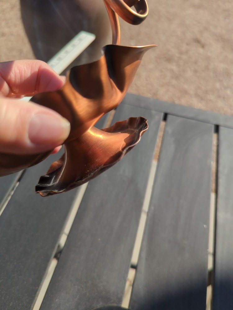 Unique Stylish Vintage Gregorian Copper Leaf Dish Candy Dish