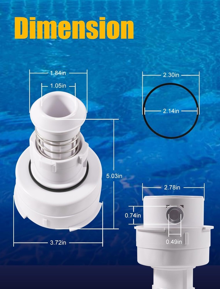 Replacement for Paramount PCC2000 Rotating Pop Up Head Nozzle O-ring White