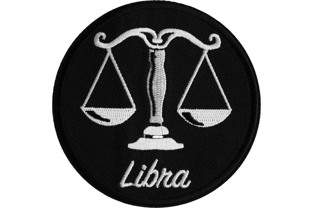 LIBRA ZODIAC ASTROLOGY EMBROIDERED PATCH**FREE SHIPPING**