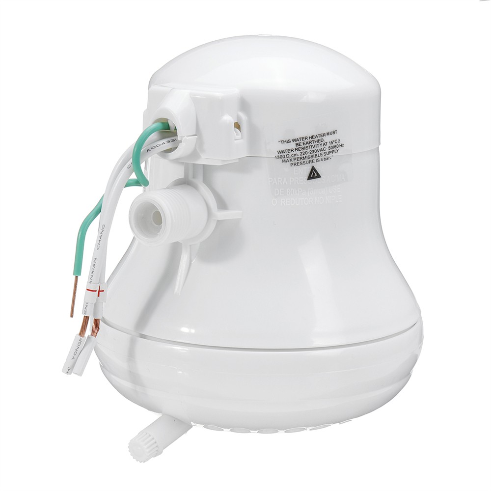 5400W Electric Shower Head Instant Water Heater 3 Temperature Adjustable + Hose