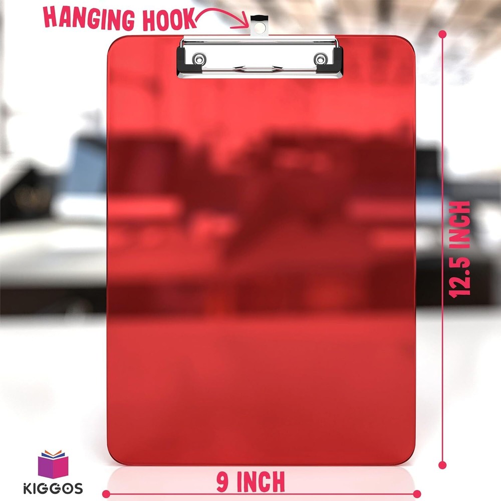 Clear Durable Clipboard Set Lightweight Shatter Resistant With Rounded Edges