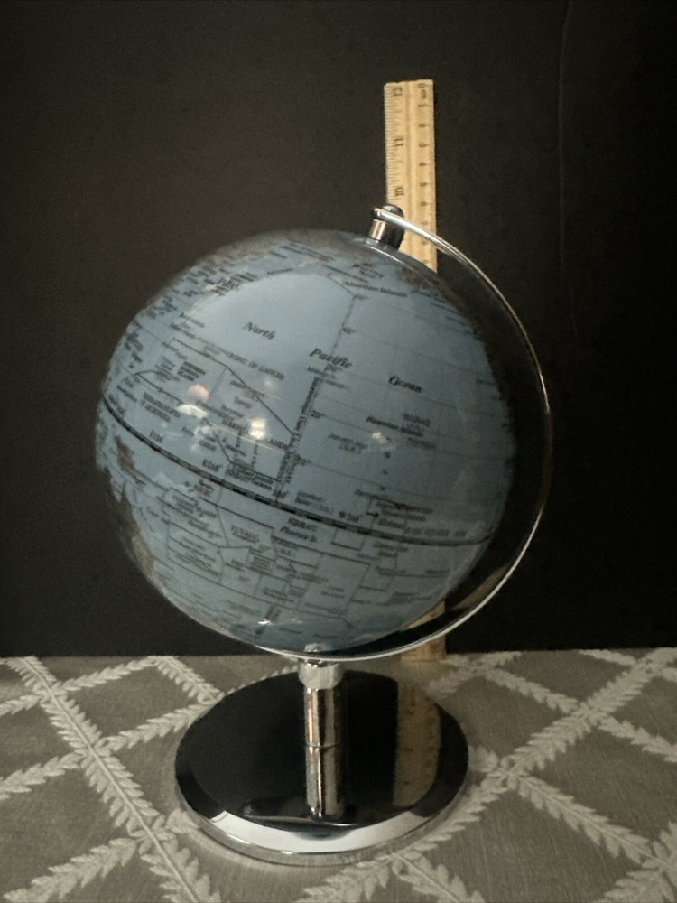Pastel Blue Desktop World Globe-Impressive!
