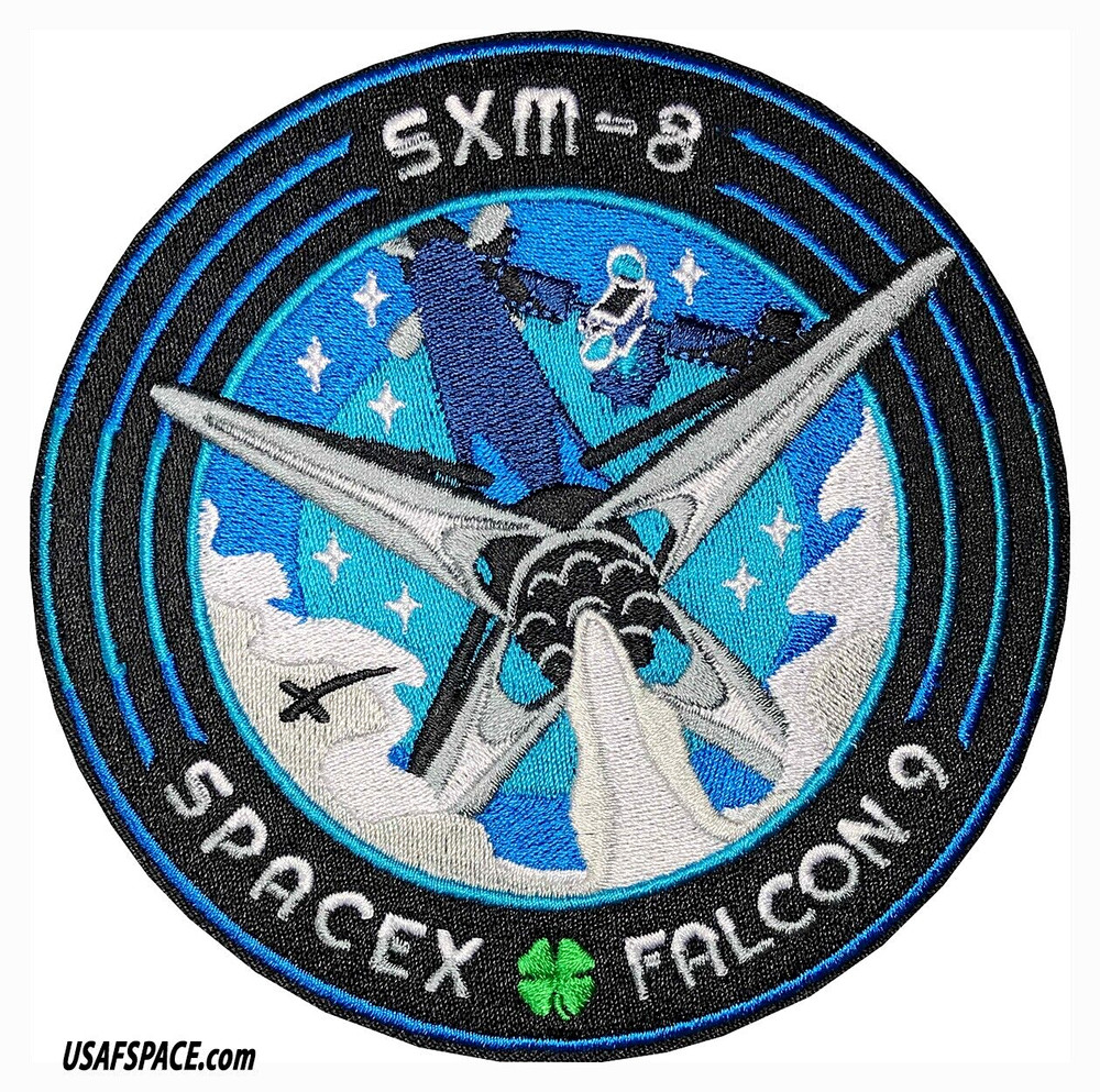 Authentic SXM-8 SPACEX FALCON 9-CCSFS-Launch-SATELLITE Mission Employee PATCH
