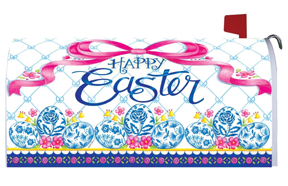 Chinoiserie Eggs Oversized Mailbox Cover