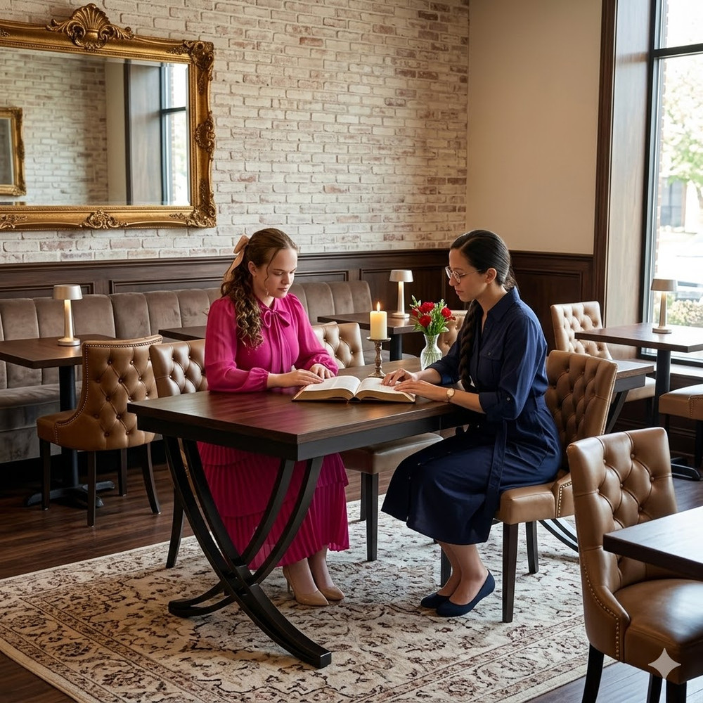 78" Rustic Brown Dining Table Large Rectangular Wood Metal Kitchen Table Seats 8