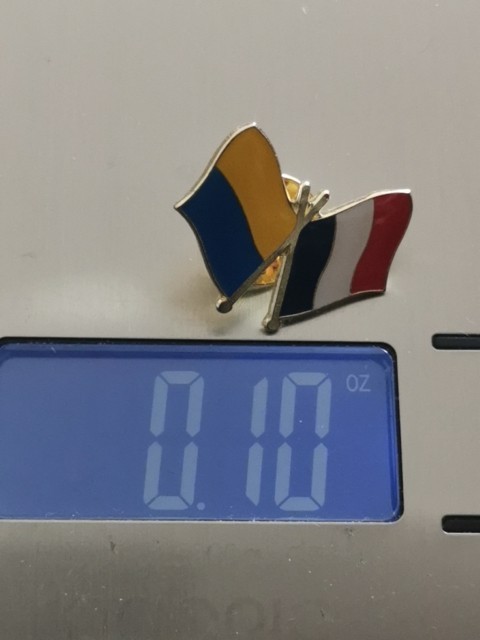 FRENCH FLAG FRIENDSHIP pin Badge Patch New