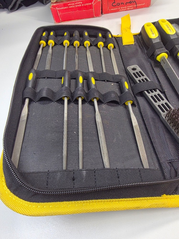 20-piece assorted file set with comfortable handles