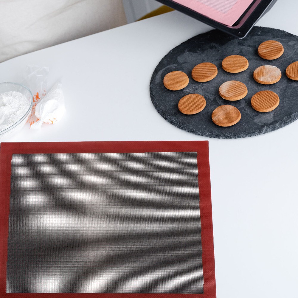 1PC Baking Mat Non Stick Mesh Sheet Silicone Bake Liners Pastry Bread Baking Pad