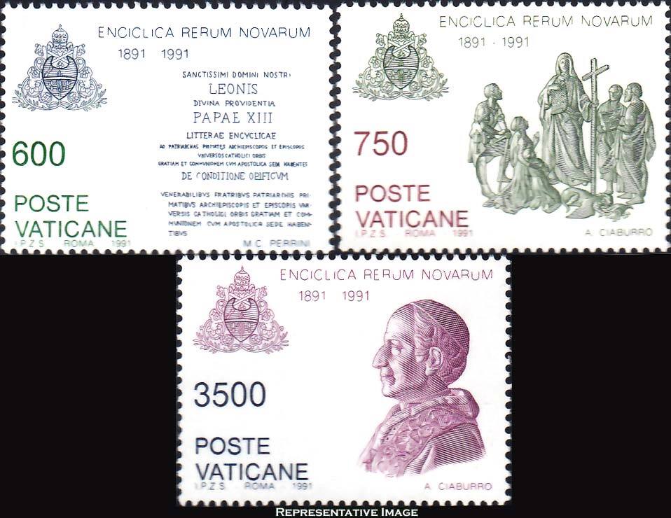 Vatican City Scott 882-884 Mint never hinged.