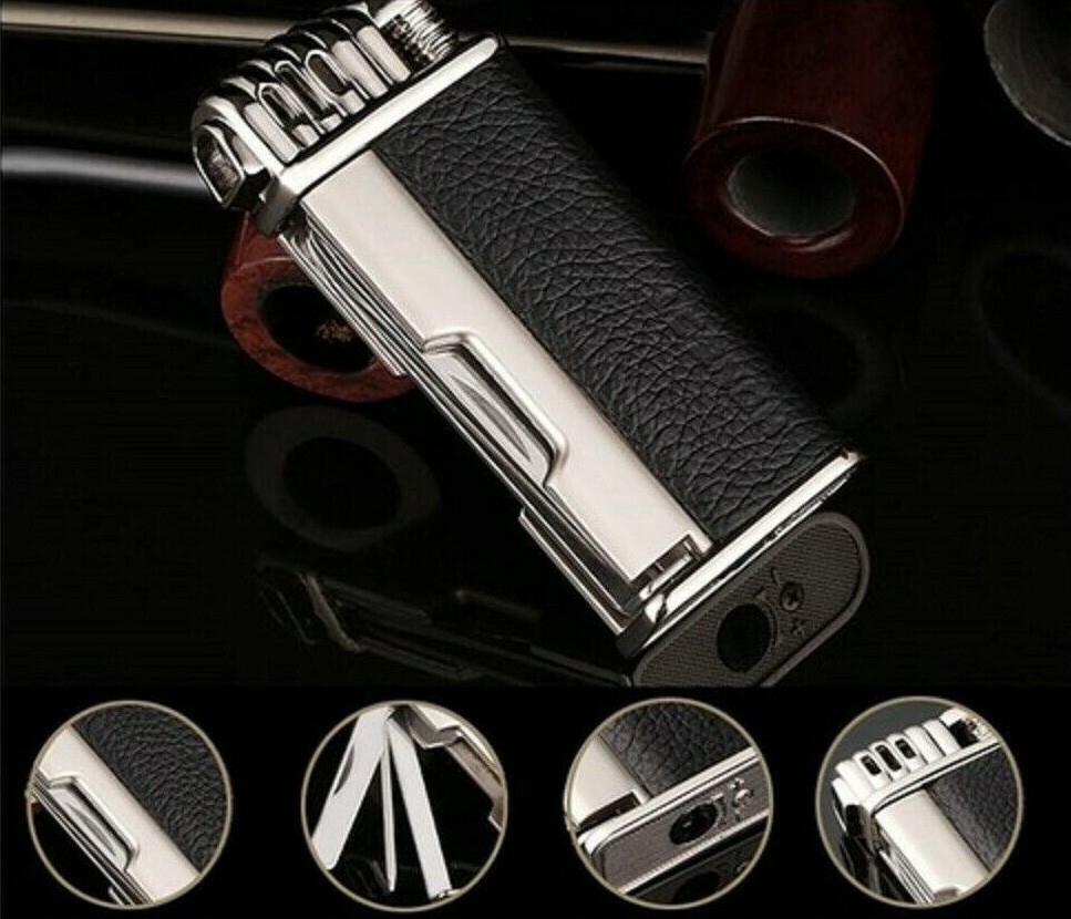Tobacco Lighter Honest Retro Multi-function Butane Gas W/ Tools, Gift Box