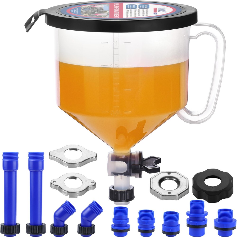 SMART JERRY - Coolant Bleeder Kit, Universal Radiator Blue & Translucent
