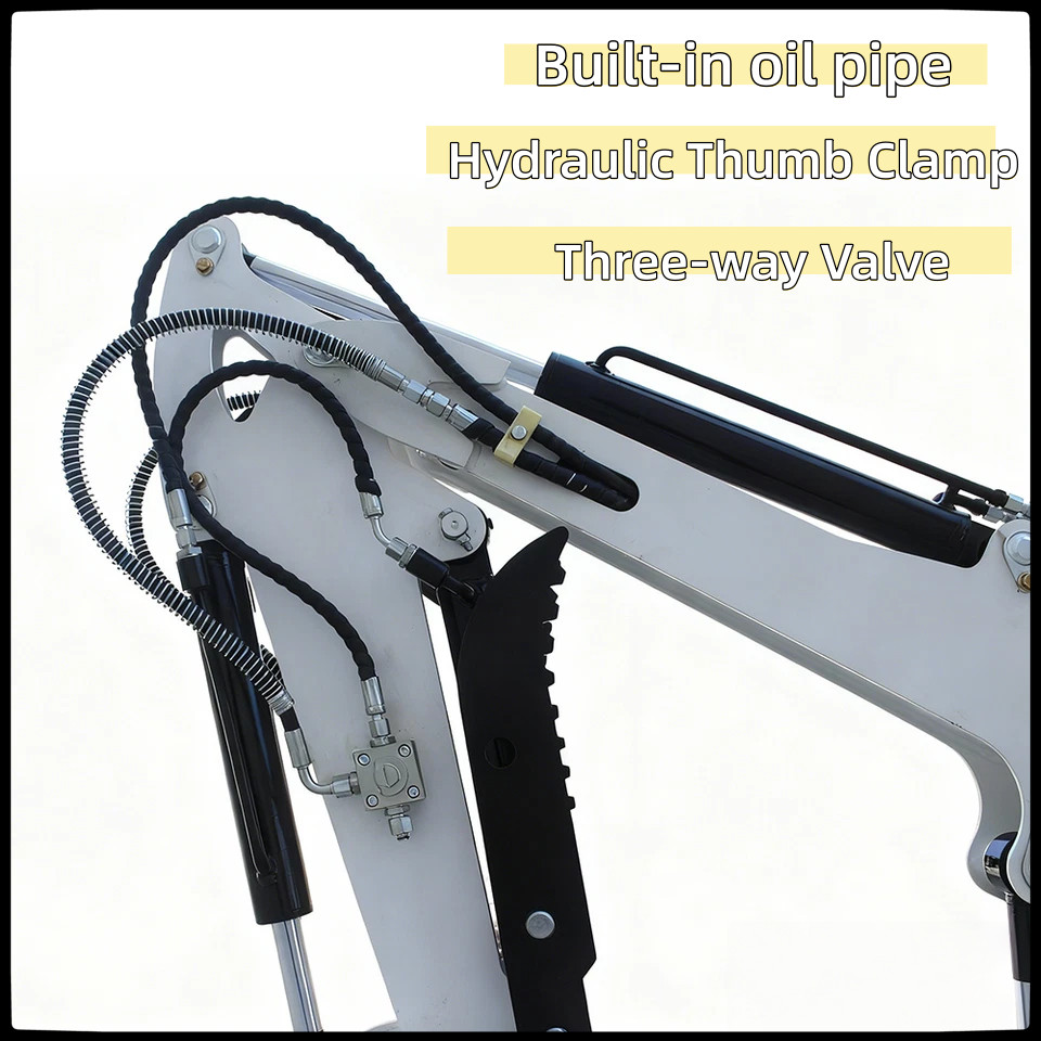 1Ton Mini Excavator with B&S EPA Engine Hydraulics Digger 13.5HP Pilot Control