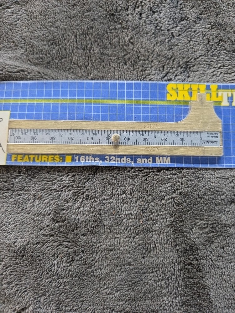 Skill Tech 3" Pocket Caliper Brass.