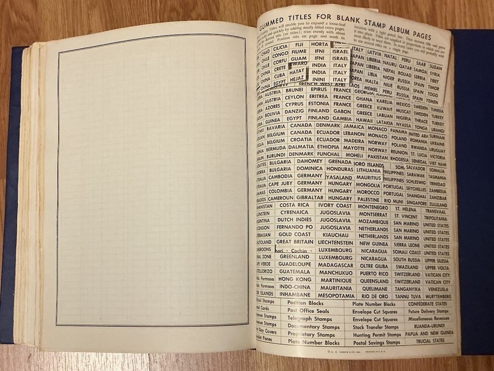 Vintage New England Ambassador World Stamp Album Global Collection