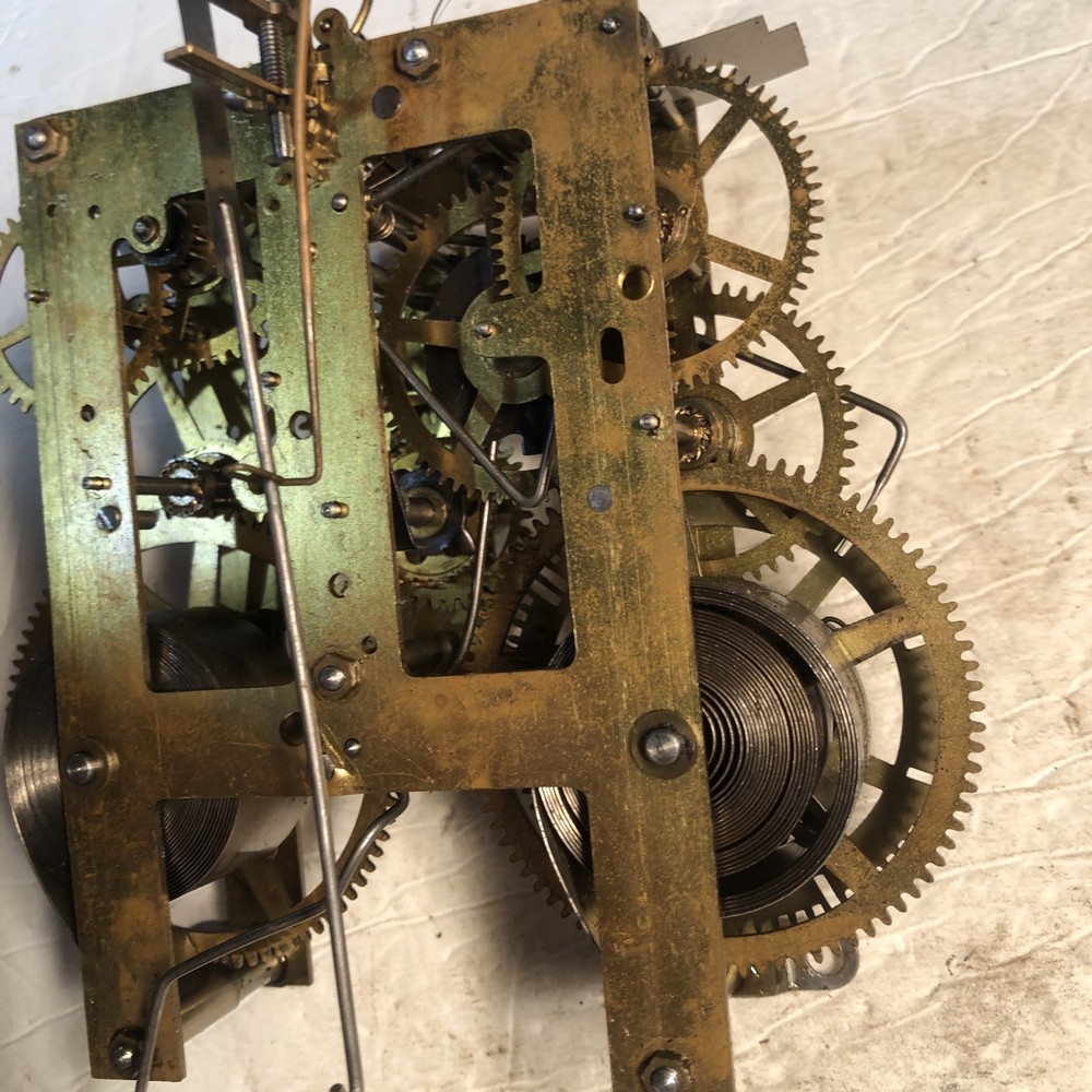 Vintage Antique Session Winding Mantle Clock Movement