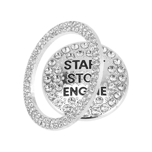 Car Push Start Button Cover, Engine Push Button Protection Cover White