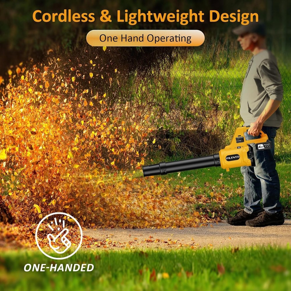 Versatile Handheld Leaf Blower - Effective for Leaves, Snow & Small Gravel