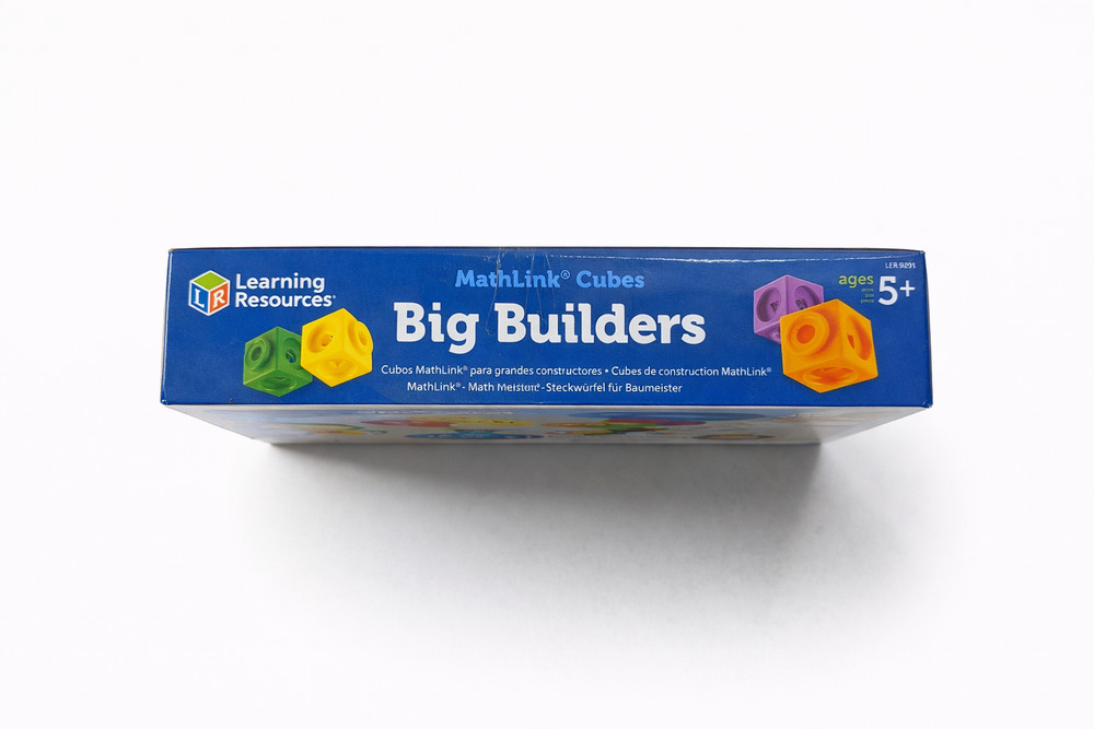 Learning Resources MathLink Cubes Big Builders 200 Piece STEM Toy Ages 5+