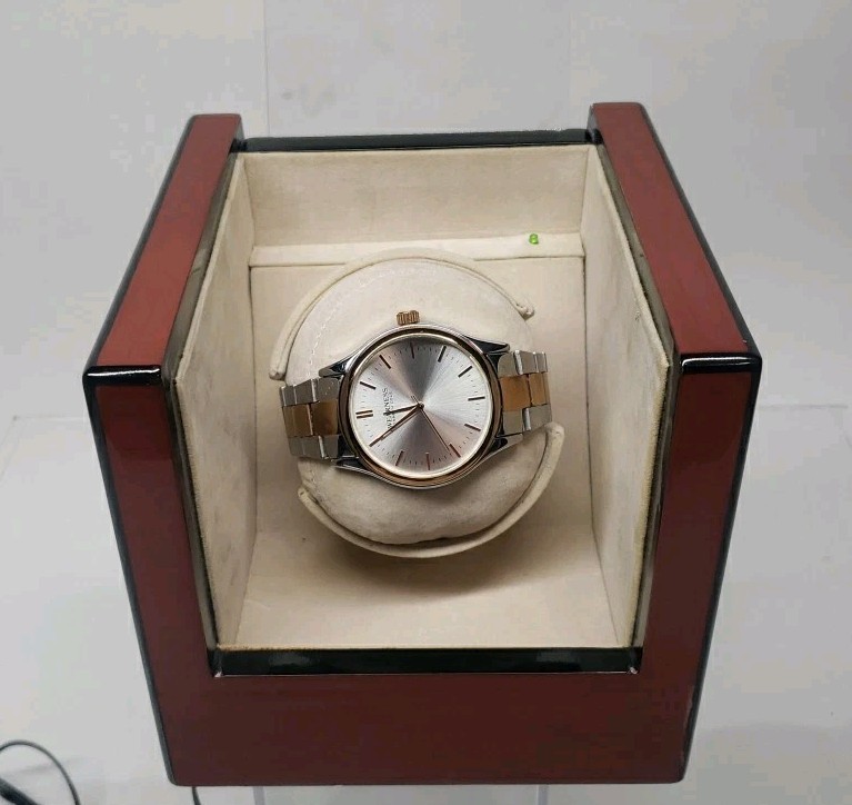 Kendal Automatic Watch Winder Case Wood Storage Box Timepiece Display Case Used