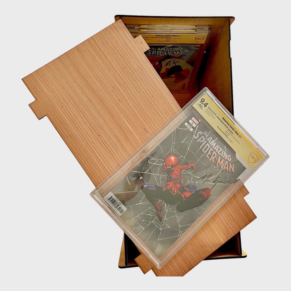 CGC/CBCS/PGX Slabbed Comic Book Storage Box Stores & Protects Valuable Comics