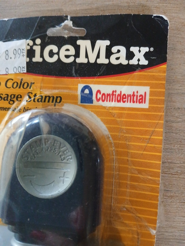 Stamp-Ever Message Stamp. Confidential. Minimal Use. Nice Item, Clearance Pack.