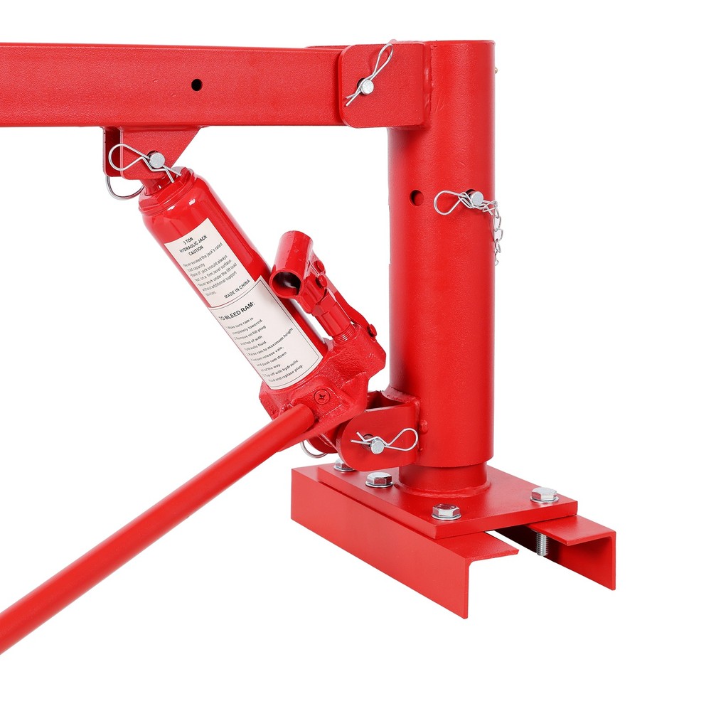 Heavy-duty crane, extended lock position rotating base
