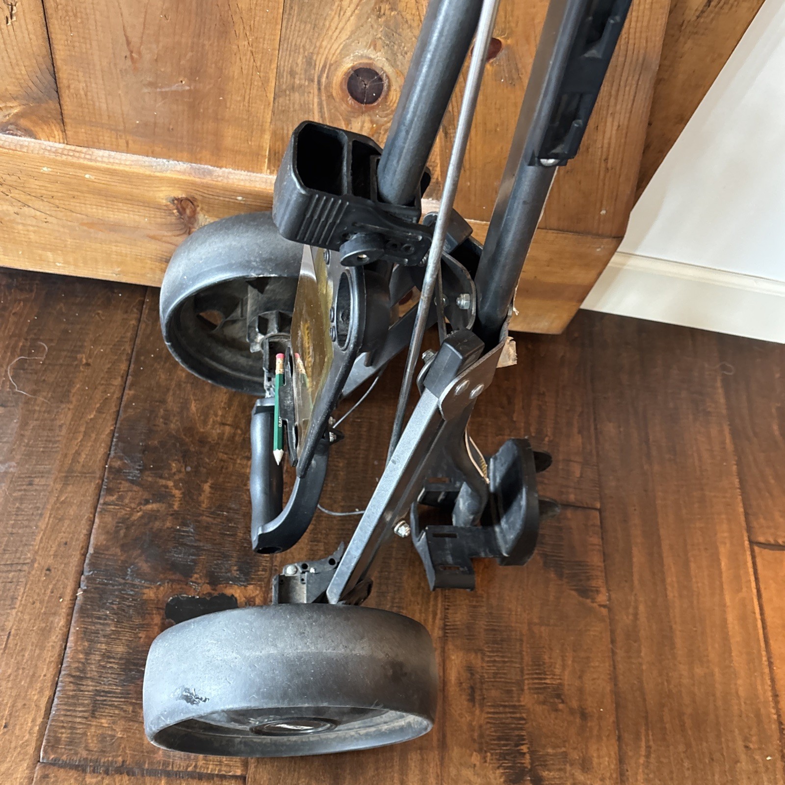 Bagboy Golf Bag Cart Push Pull Cart Model M-300 Collapsible Storage Very Good