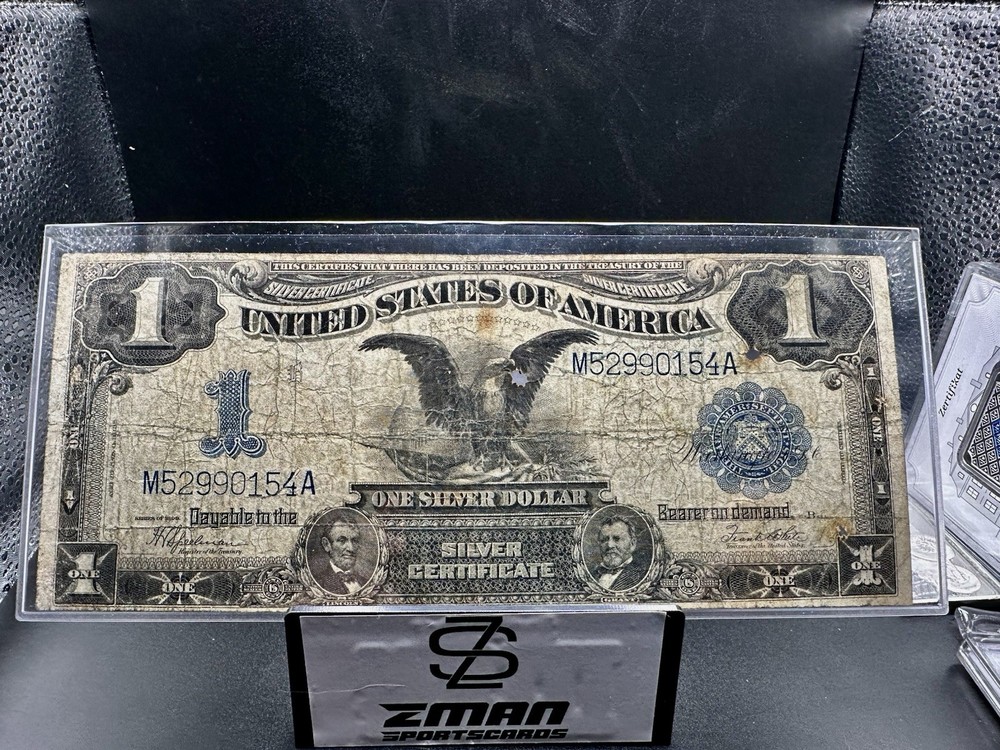 1899 $1 Silver Certificate Large Size Black Eagle $1 Dollar Note