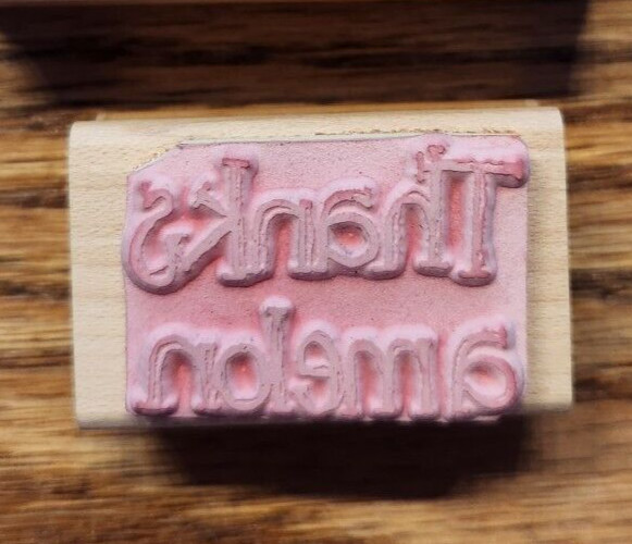 TRL Design D138 Thanks A Melon Rubber Stamp