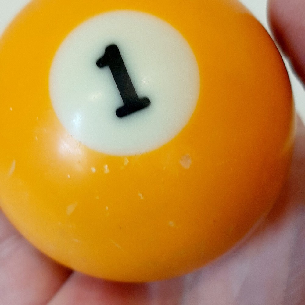 Billiard Pool Table Standard Replacement Ball 2 ¼” # 1 Ball