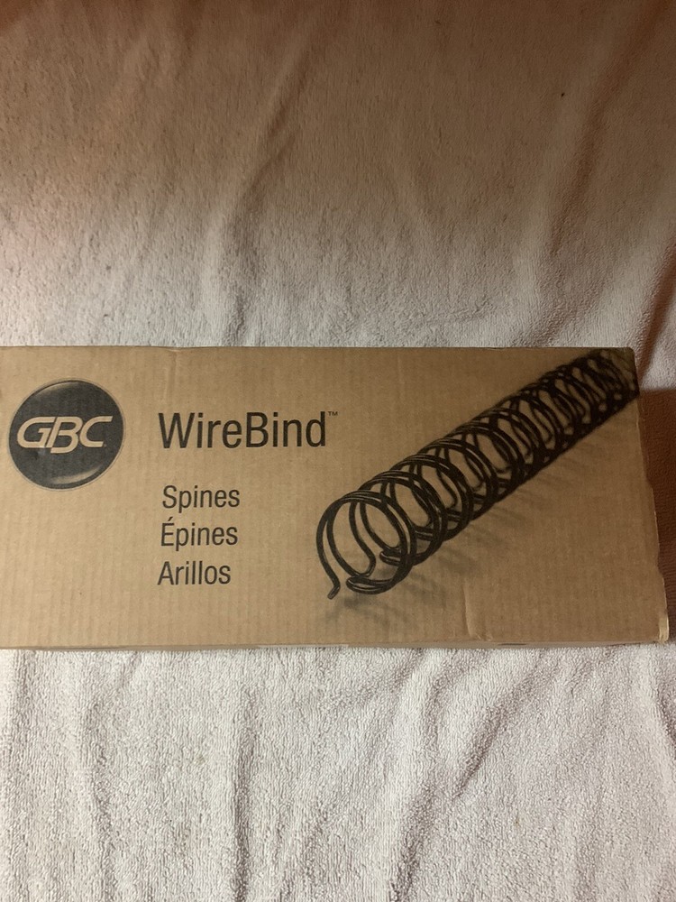 GBC WireBind Binding Spines 5/8” Diameter Black 100 Pack - Binding Spirals