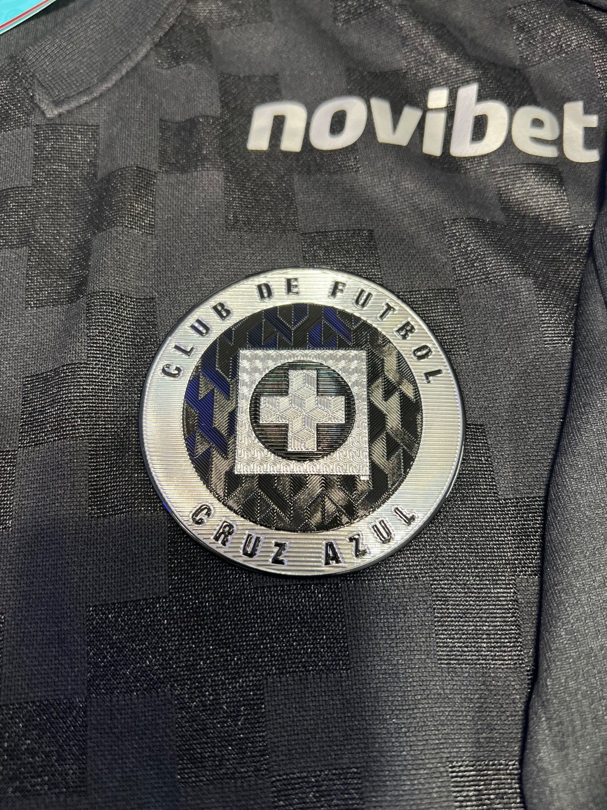 PIRMA CRUZ AZUL MEN'S JERSEY ALTERNATIVO BLACK 25/26 PARCHES 9 COPAS LIGA BBVA