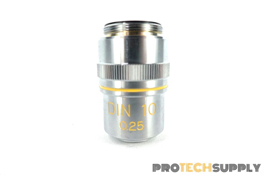 Edmund Micro Plan DIN 10 0.25 Microscope Objective Lens with WARRANTY