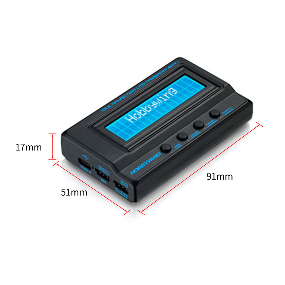 Hobbywing LED Program Card LCD Program Box OTA ESC Programmer for RC Car Boat