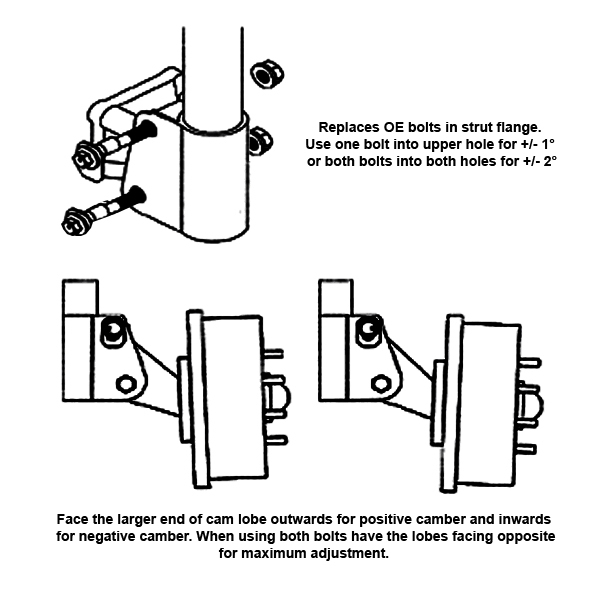 Adjustable 12MM Camber Alignment Bolts Kit For Suzuki