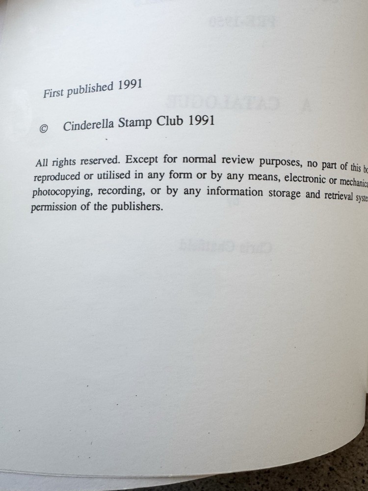 Great Britain Commemorative Labels Pre 1950 Chatfield Cinderella Handbook 8