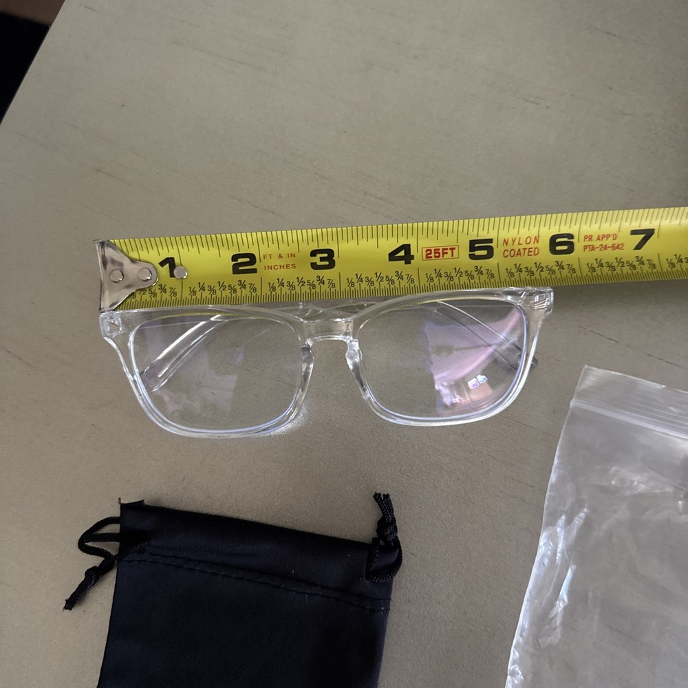 JUDOO Blue Light Blocking Glasses – Crystal Clear Square Frames
