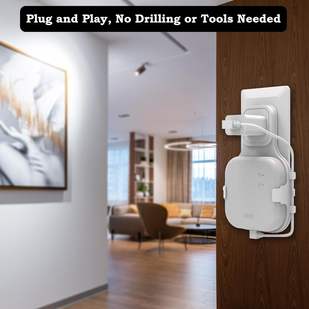 Outlet Wall Mount for Blink Sync Module XR, Space Saving Mounting Bracket Holde