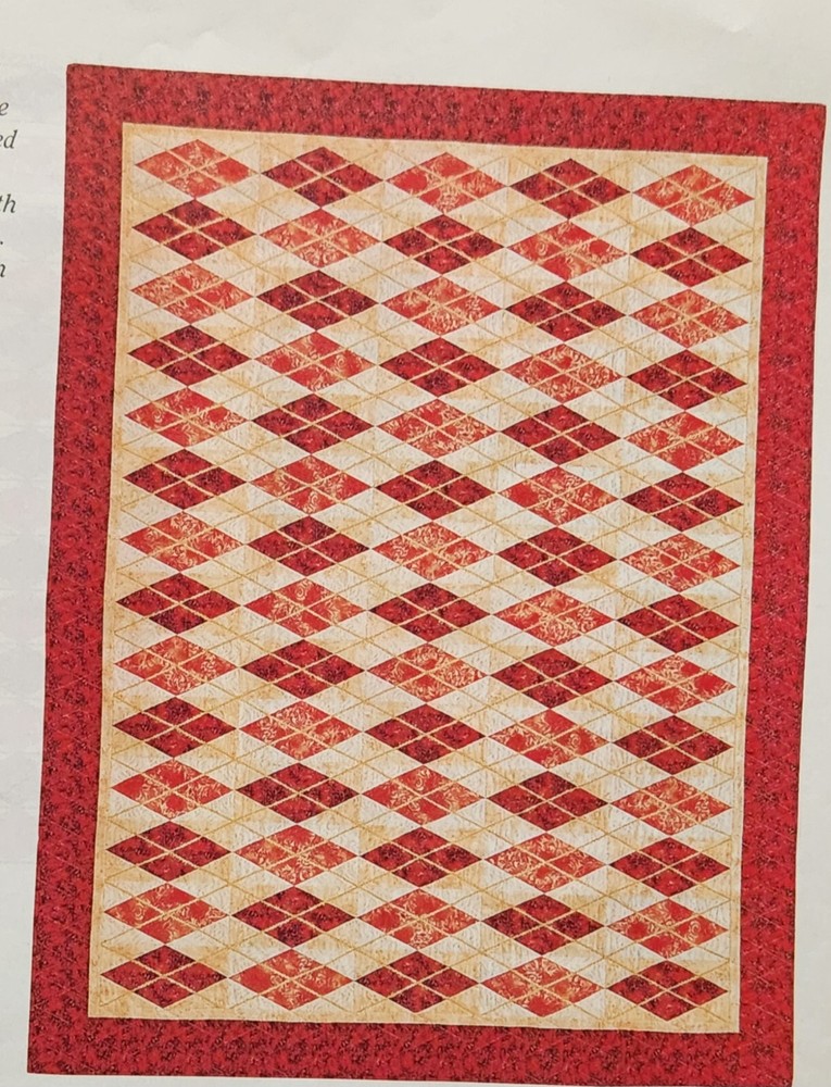 "Argyle Revisited" Quilt Pattern from 2009 Magazine Easy
