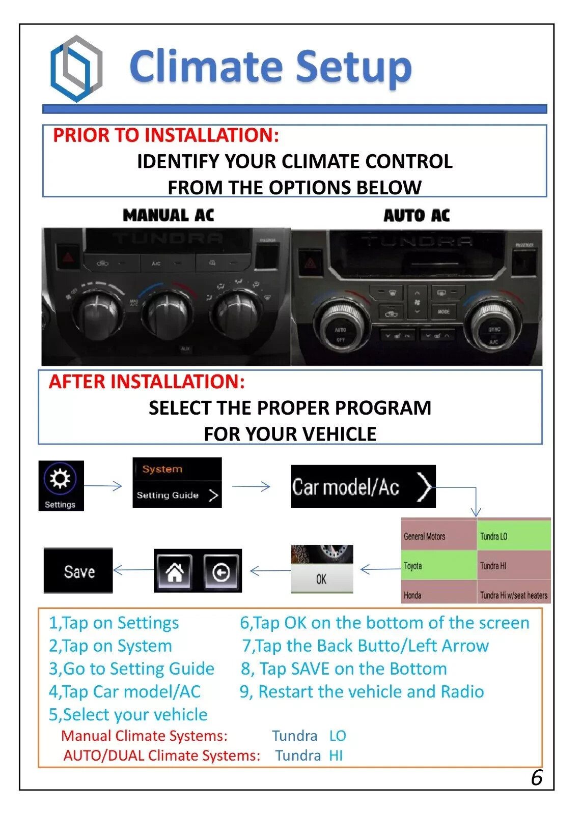 12.1" Car Radio Stereo Unit for Toyota Tundra 2014-2020 Android CarPlay GPS Navi