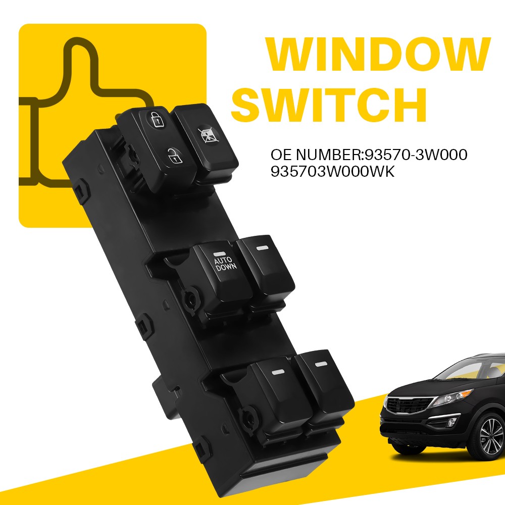 Master Power Window Switch Driver Side 93570-3W000 For 2011-2016 Kia Sportage