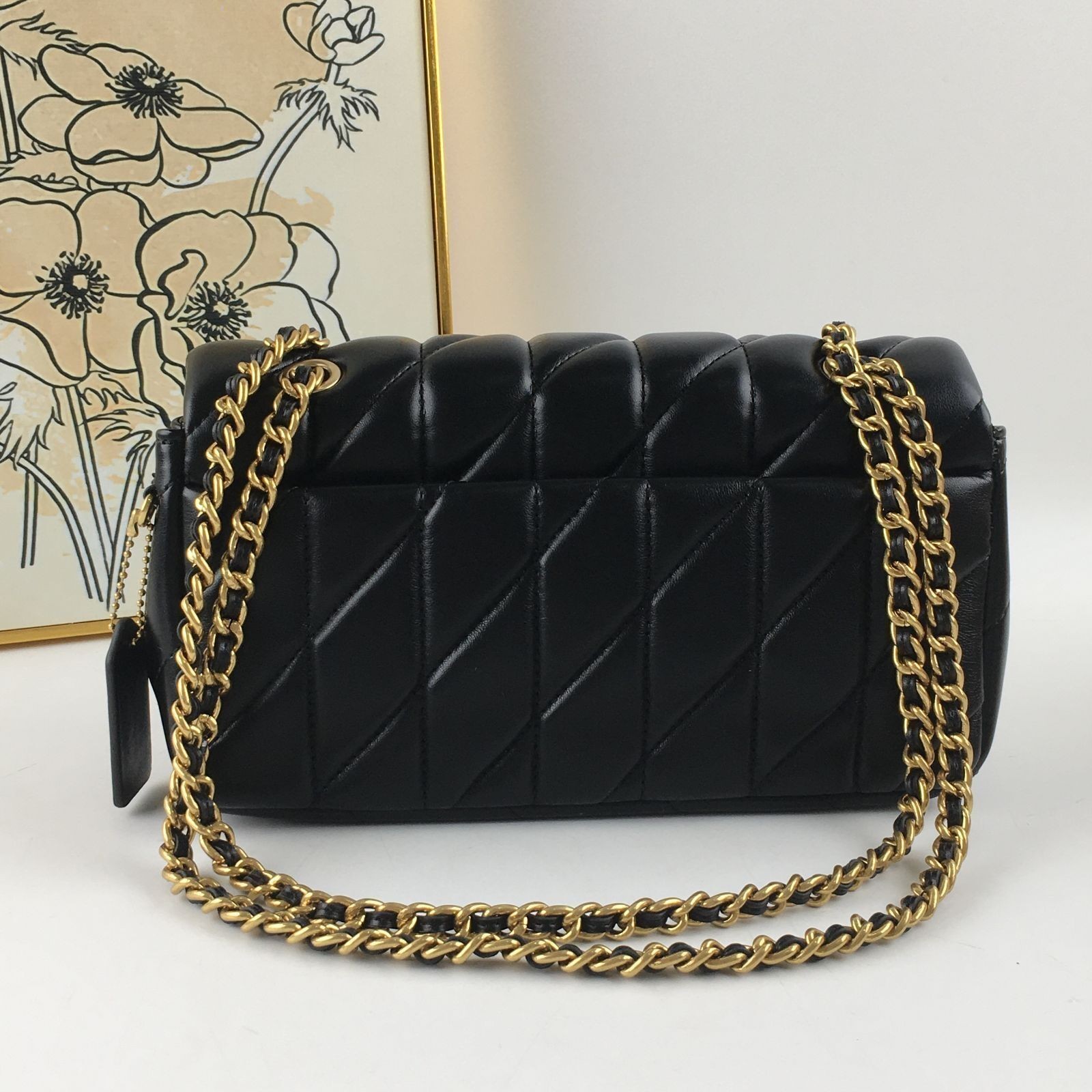 COACH Tabby Shoulder Bag 26 Quilted CP150 Black Nappa Leather Outlet New