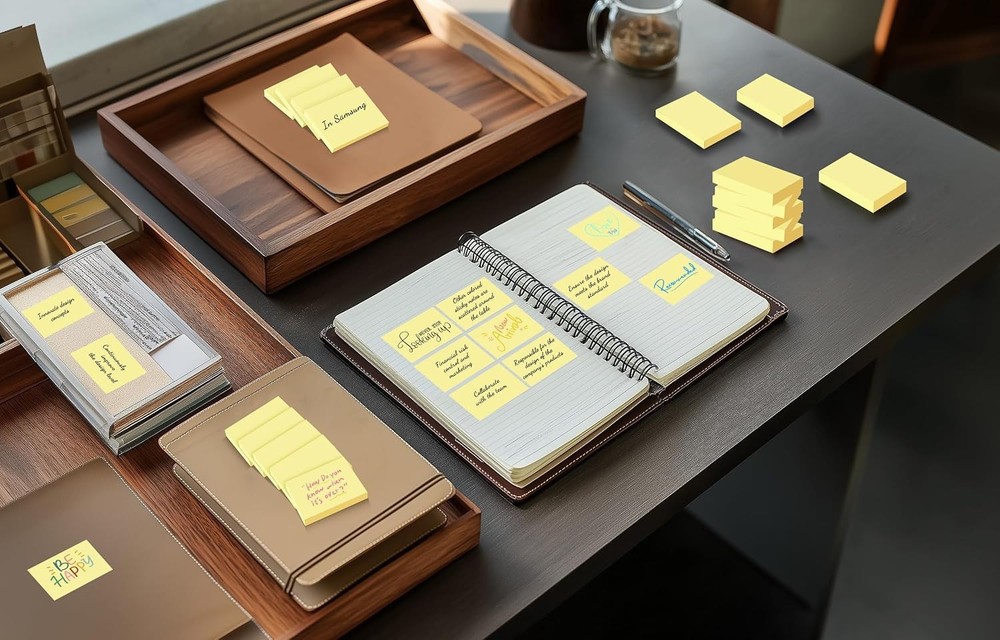 Mini Stiy Notes in, Yellow Strong Adhesive Post, Suitable for School,