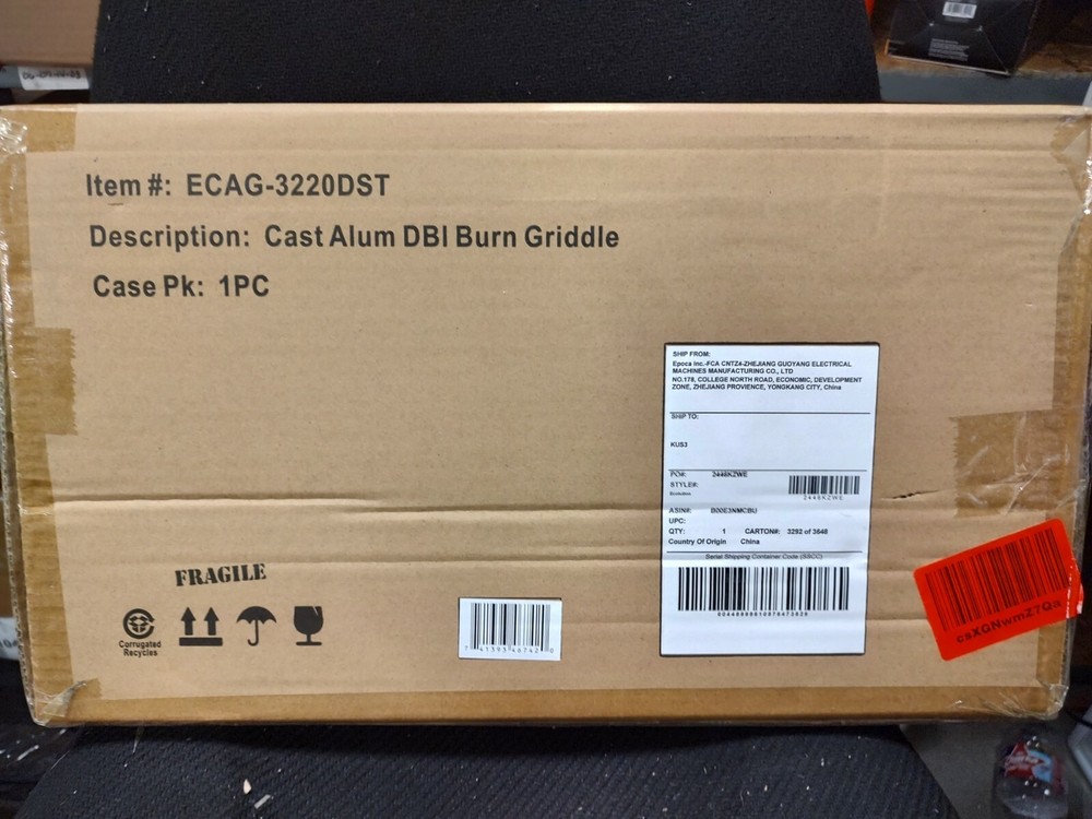 New Ecolution Reversible 19.5” x 11, Non-Stick, Double Burner Griddle Black