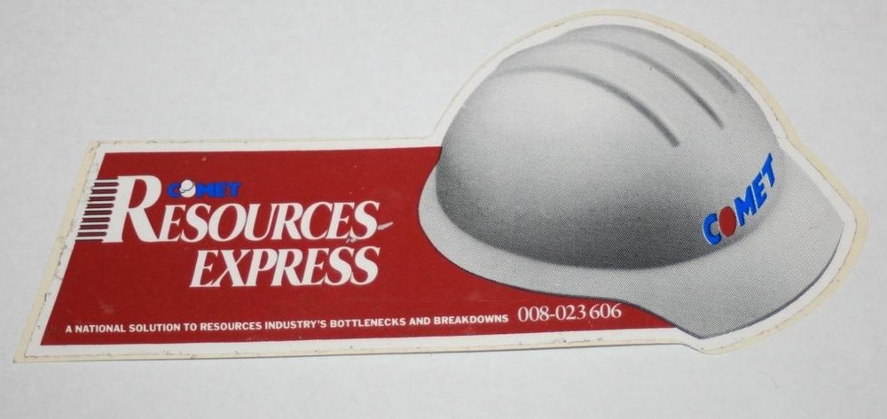 Retro Sticker - Comet Resources Express