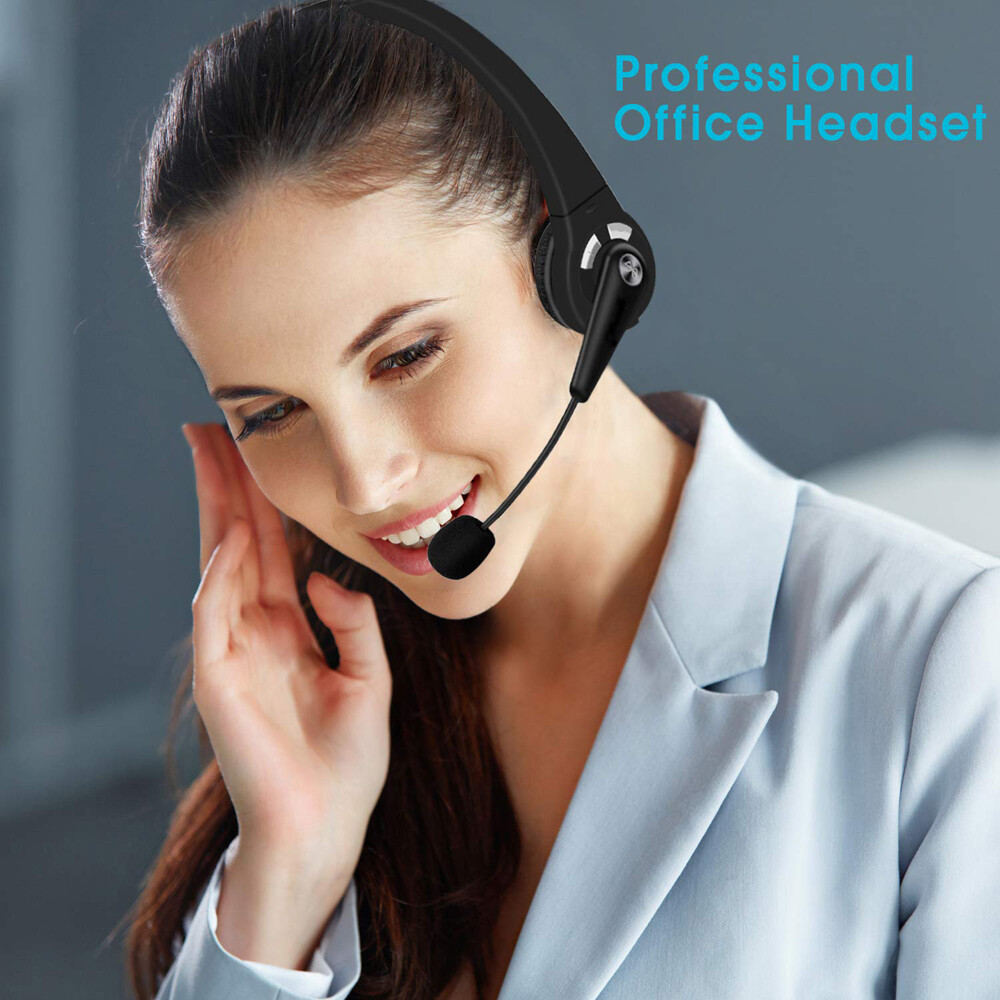 Trucker Driver Headset Bluetooth Wireless Universal PC Gaming Headphone With Mic