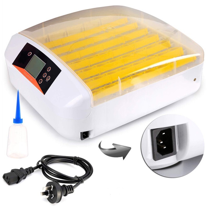 Egg Bird Incubator Automatic Poultry Hatcher Breeder Egg Turning 56 Eggs 110V