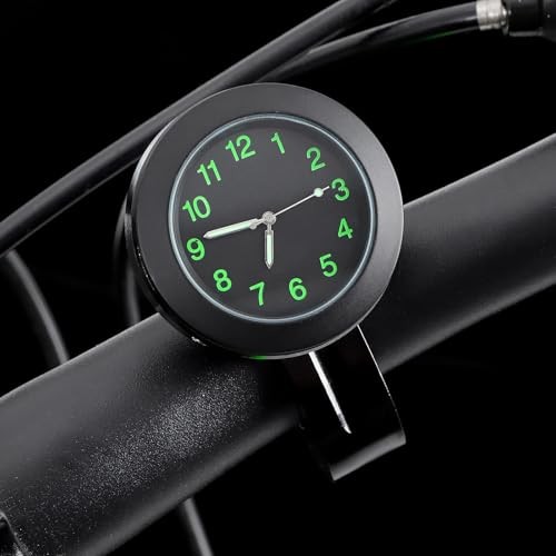 Mini 7/8" Motorcycle Handlebar Clock, Waterproof Mount Digital Clock for Bike