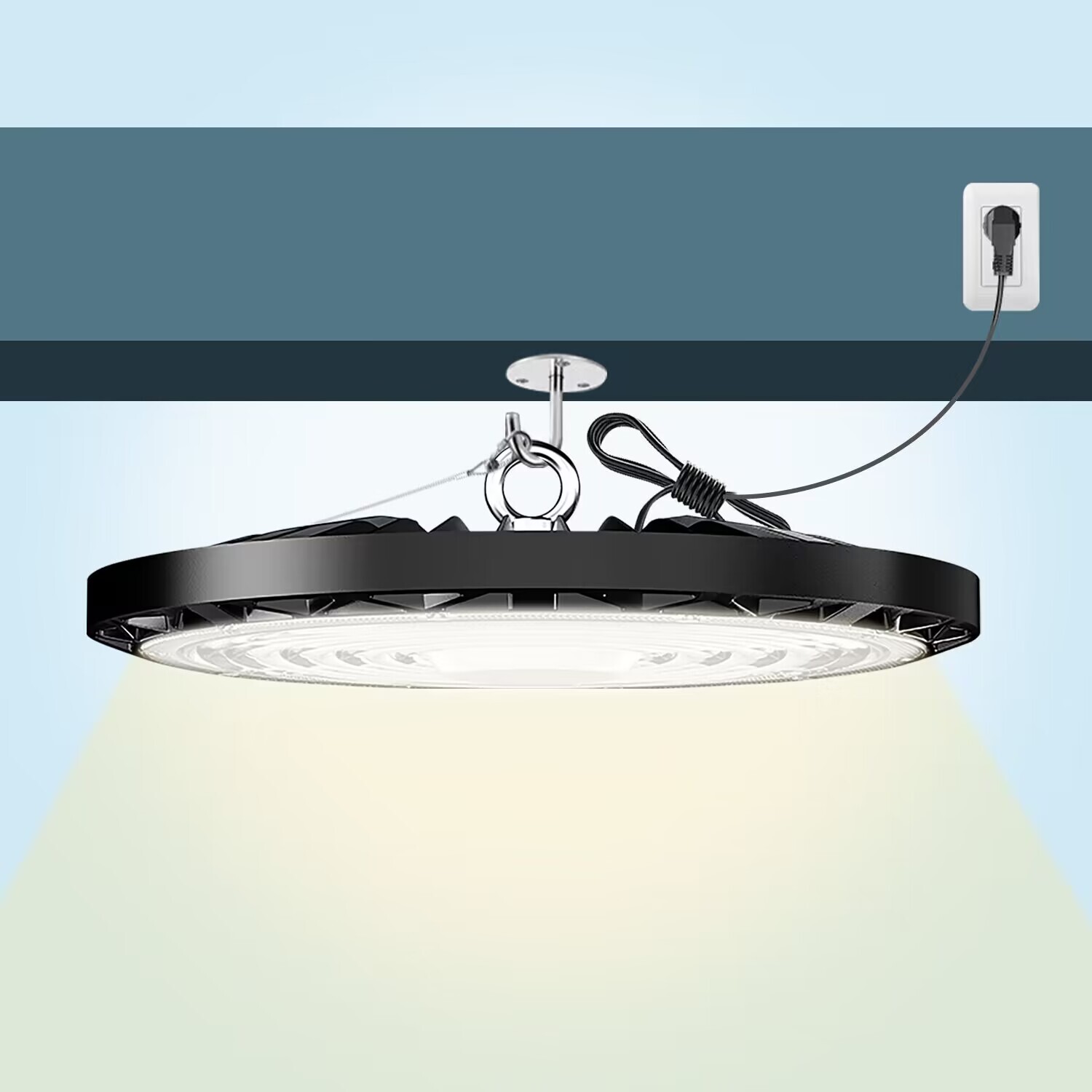 6Pack UFO Led High Bay Light 100W Commercial Industrial Warehouse Gym Shop Light