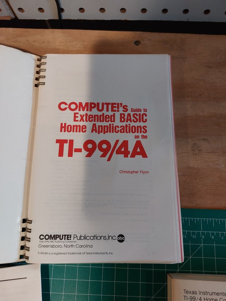 TI Extended Basic 1980 PHM 3026 Cartridge Command Module + Manuals Lot ti-99/4a